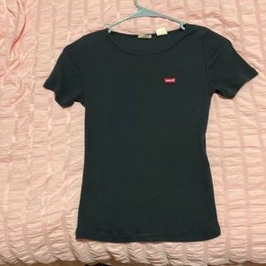 Black Levi’s shirt